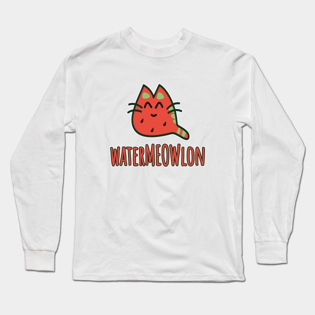 Watermeowlon Long Sleeve T-Shirt by LunaMay